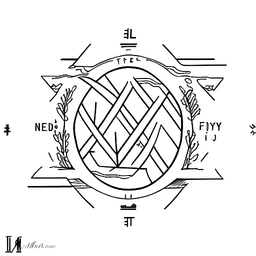 Straight Line Symbol Representing Family