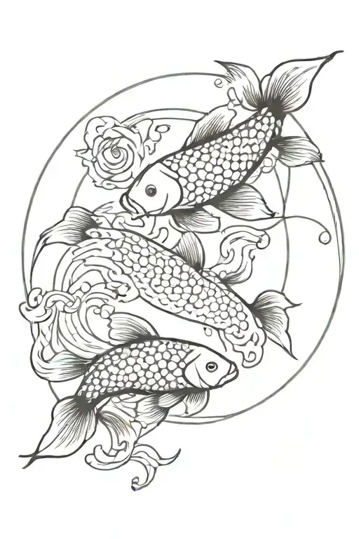 Koi Fish Ying Yang