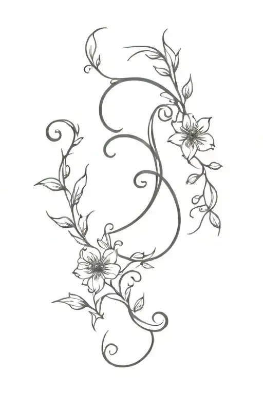 Semicolon Bell Flowers And Vines