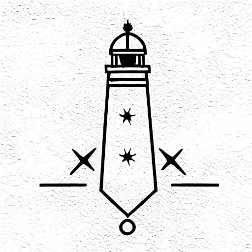 Lighthouse With Compass