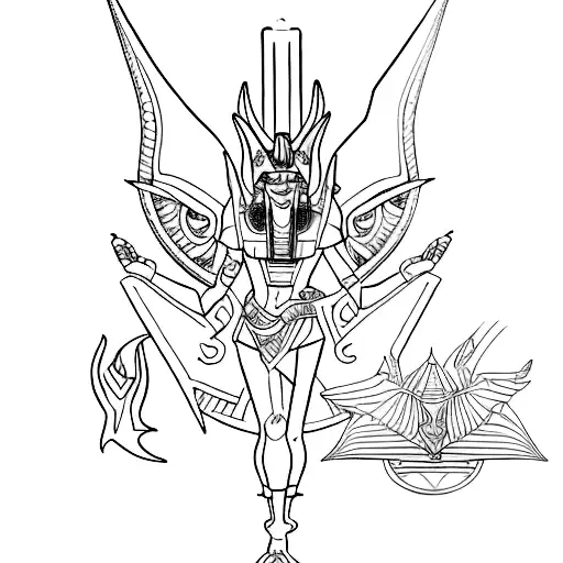 Egyptian Anubis God Yugioh Slifer The Sky Dragon