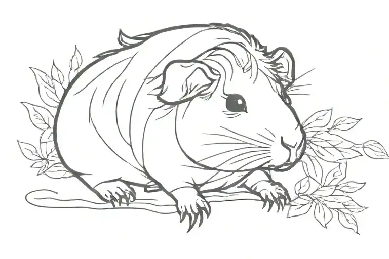 Guineapig One Line Outlining