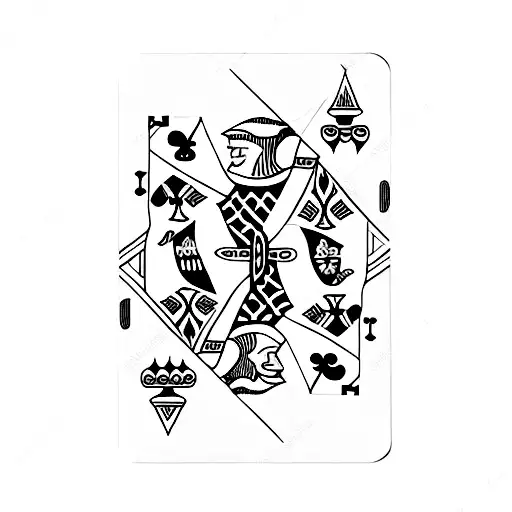 Jack Of Diamonds Playing Card Black And White