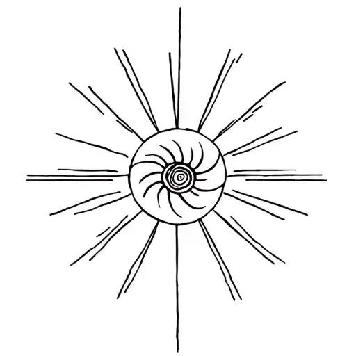 Fermat Spiral With 5 Sunrays Lush Forest
