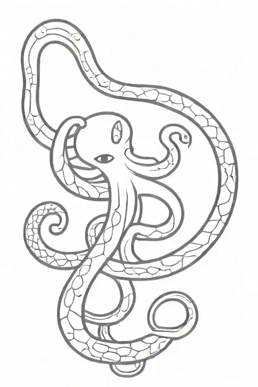 Octopus And Snake