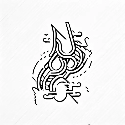 Line With The Letters A V D C