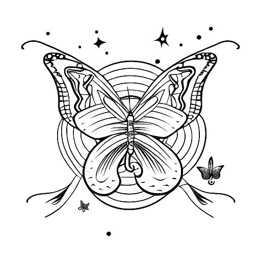 Butterfly Moon Star Snake