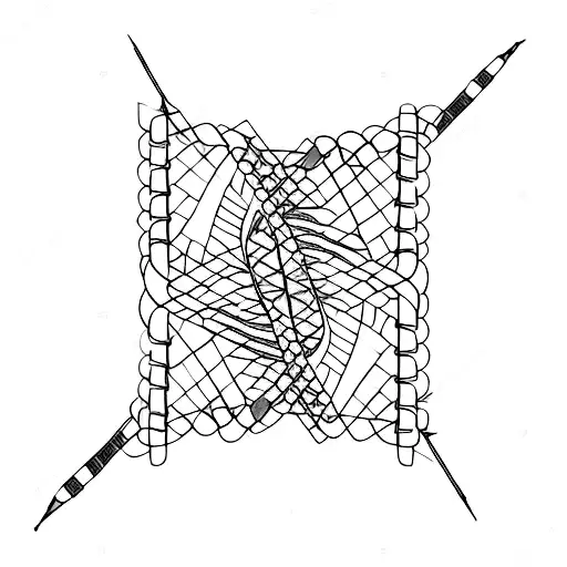 Dna Double Helix With A Quill Pen