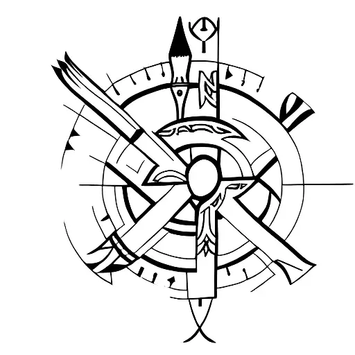 Arrow With Roman Numeral 26