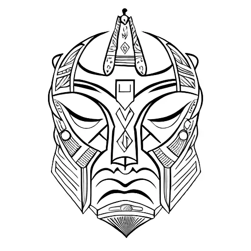 African Warrior Mask