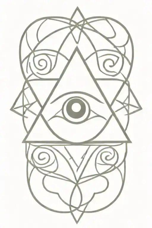 Evil Eye Within Celtic Knot