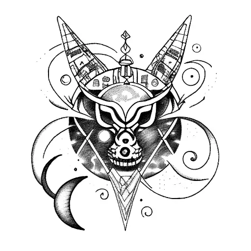 Incorporate The Cancer Zodiac With Moon In A Sketch-style