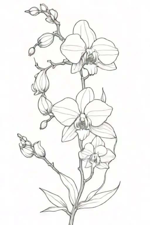 Orchid Flowers Growing