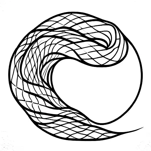 Ocean Wave And Snake