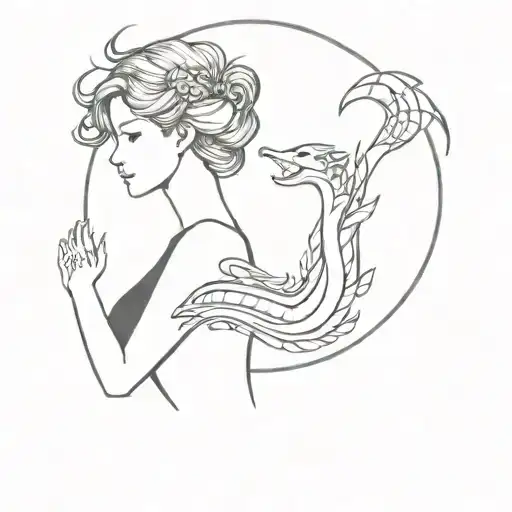 A Lady Virgo Mixed With Earth Dragon