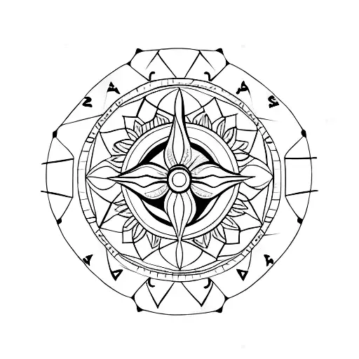 Lotus And Compass