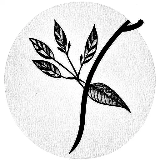 Small Fine Line Vase With Nature