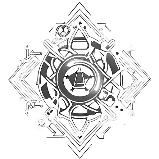 Playstation And Gear Level Symbol