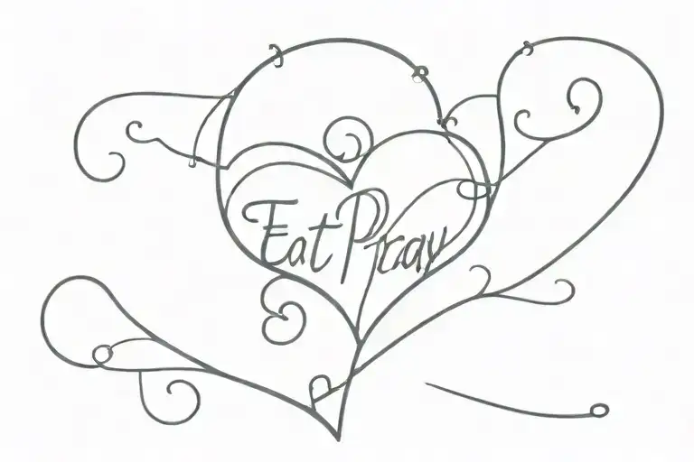 Eat Pray Love Heart
