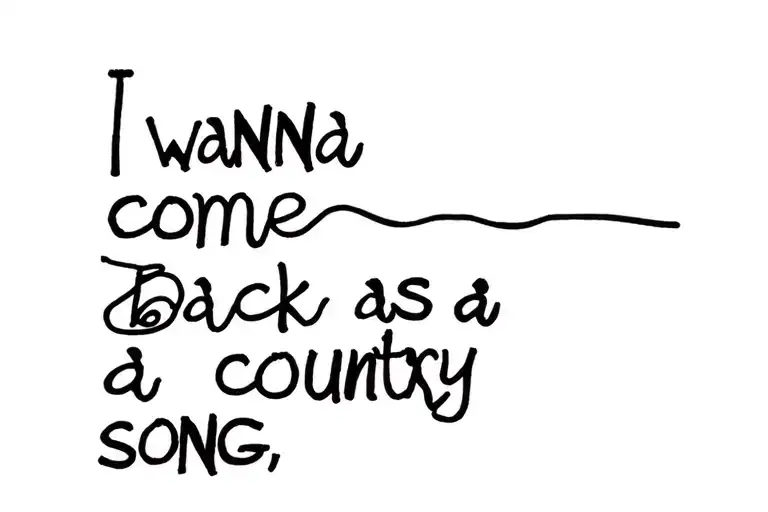 I Wanna Come Back As A Country Song
