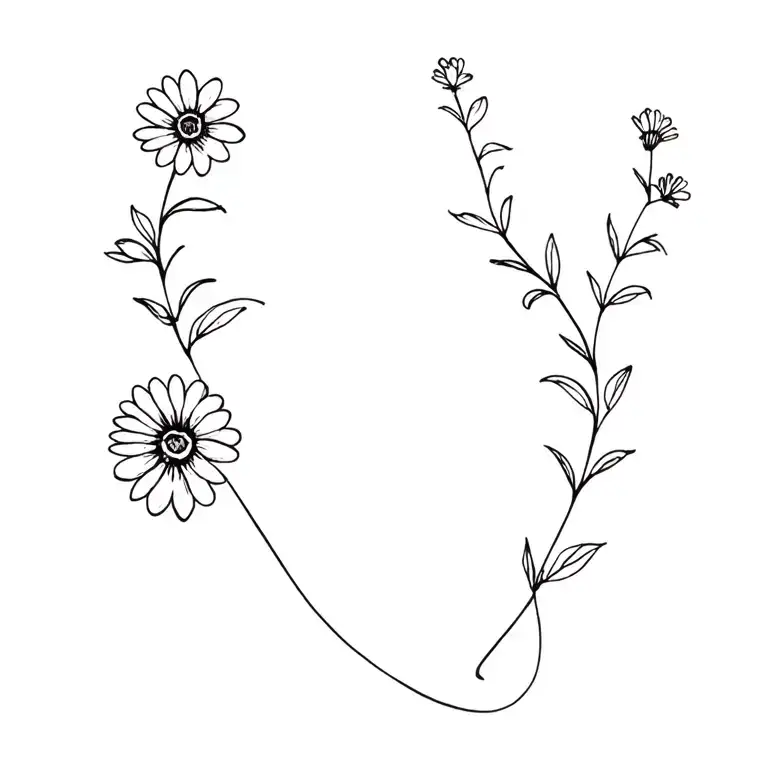 Daisy Vine Thin Long