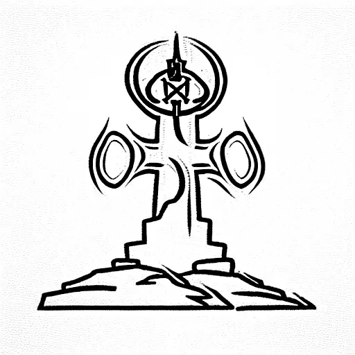 Family Crest Nuclear Inukshuk New Brunswick Army