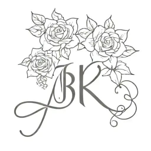 Memorial Tattoo For Sister With Initials Jbk
