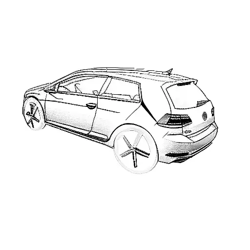 A Volkswagen Golf
