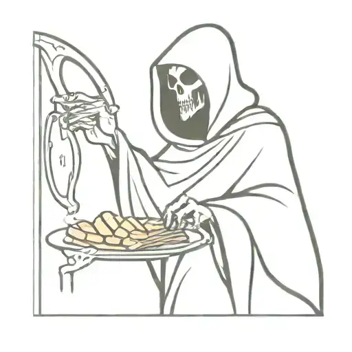 Grim Reaper Eating Chex