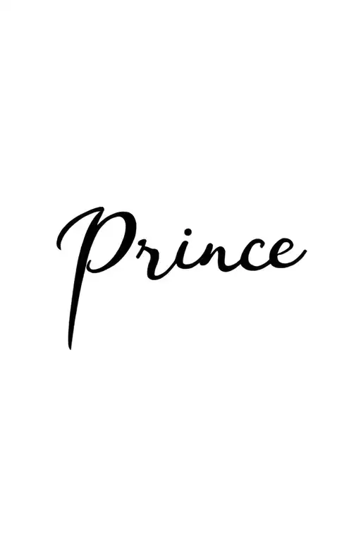 Prince Name Written