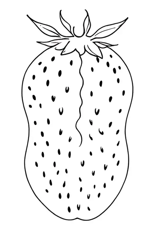 Straberry In Half Look Like A Vagine