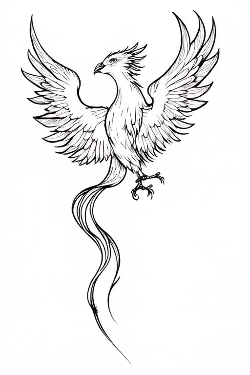 A Simple Feminine Black Phoenix Reviving Out Of Self Love