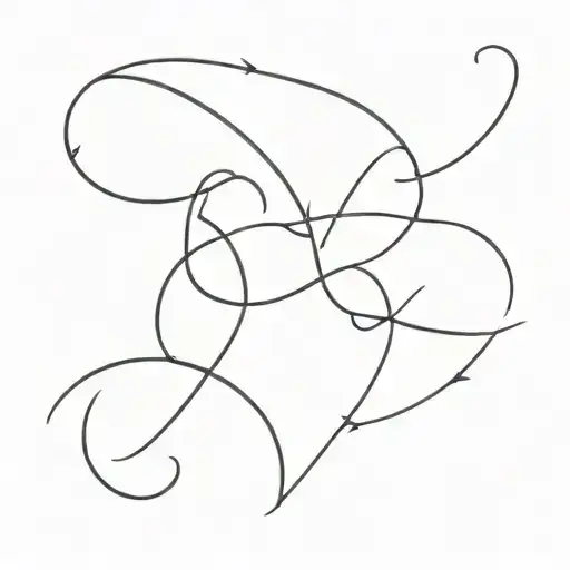 I Want A Minimal Correspondence Tatto For Both Part Of My V Line