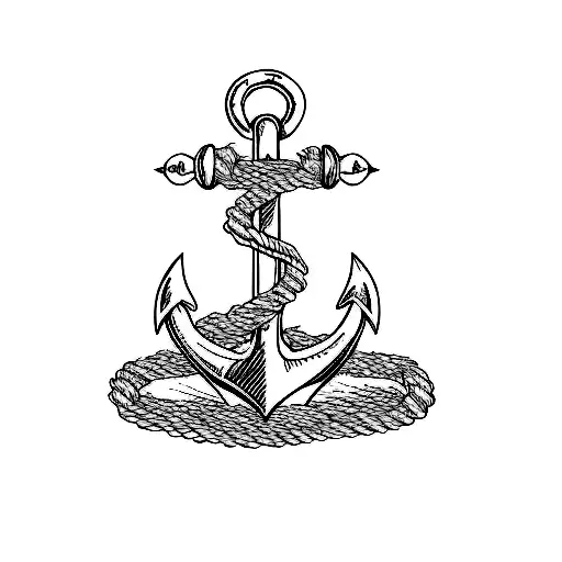 Add Roses Growing Onto The Anchor