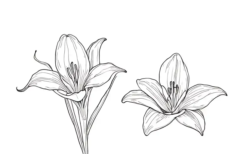 Orchid And Lily Flower