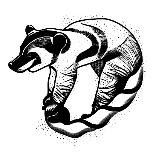 Fine Line Honey Badger