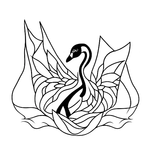 Scary Elegant Black Swan