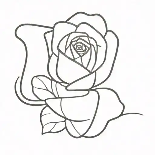 A Rose And A Letter B