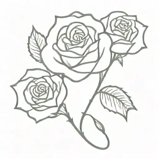 Sonder Word Written Within A Rose Intertwined