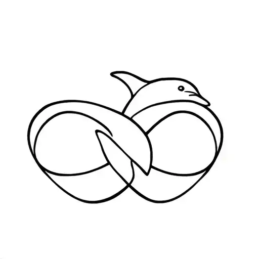 Infinity Symbol Dolphin