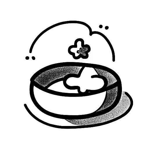 A Cartoon Bean With Butter