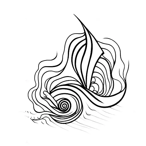 Wind Blowing Over The Ocean