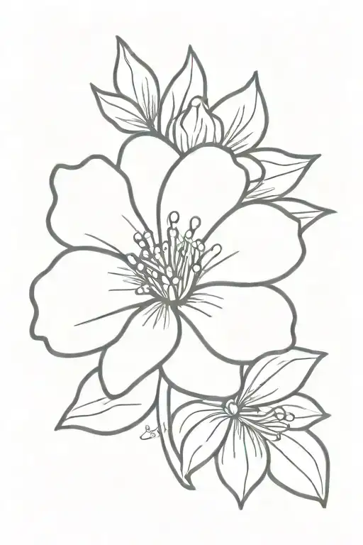 Simple Line Tattoo With The Name Josie That Turns Into A Flower