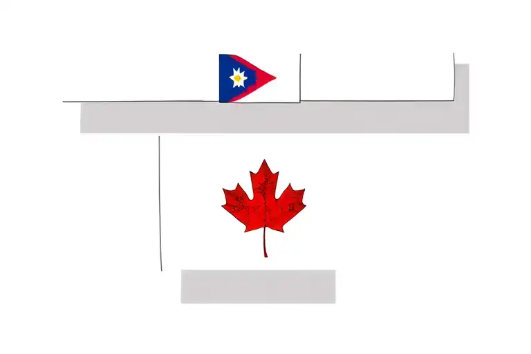 Canadian Maple Leaf And Philippine Flag Armband