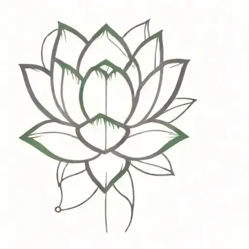A Lotus Flower Blooming