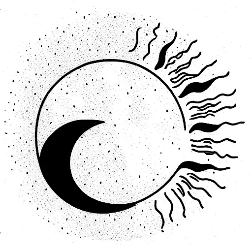 Sun And Moon With The Word Sunshine