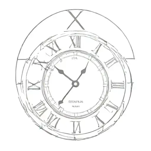 Roman Numeral Clock With Letters Instead Of Numbers