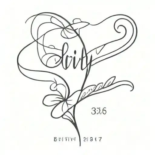 A Small Tattoo About Birth Date