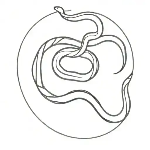 Black Lines Look Like Snake