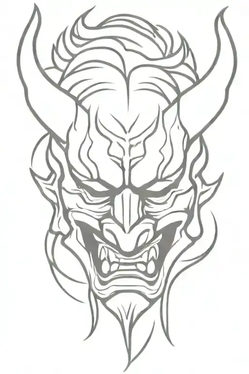 Sunset Oni Mask